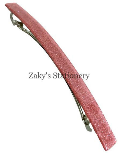Picture of GLITTER ACRYLIC BARRETTE PINK